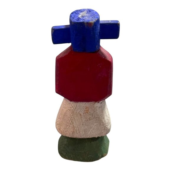 Miniature 3" Signed Kachina Wood Doll Hopi Artist Signed Paul Route 50 Style - Picture 3 of 6